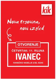 Pregled letka KiK katalog do 10.09.2025 trgovine Kik vrijedi od 07.09.2025