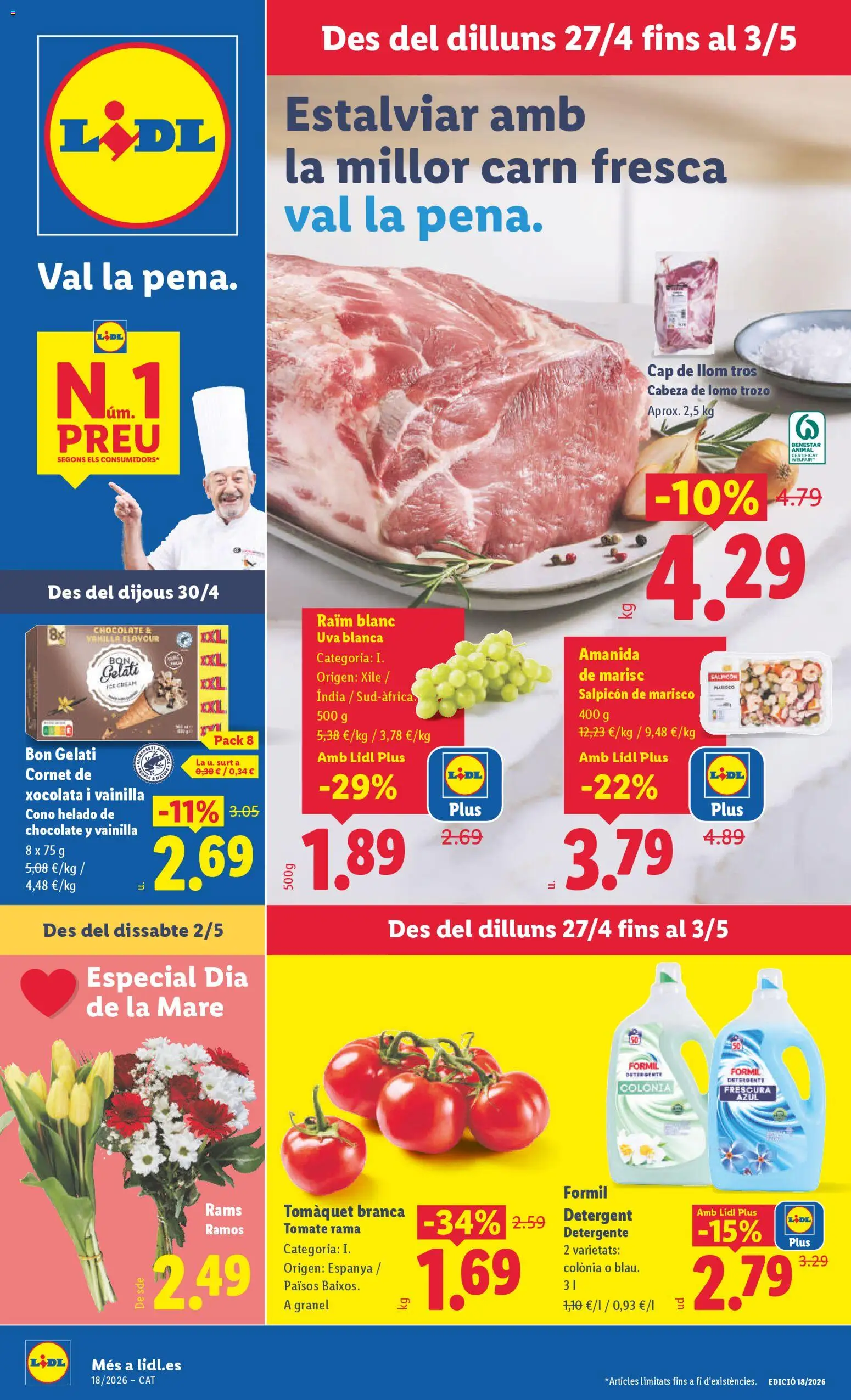 Vista previa del folleto de la tienda Lidl válido desde el 27/04/2026 