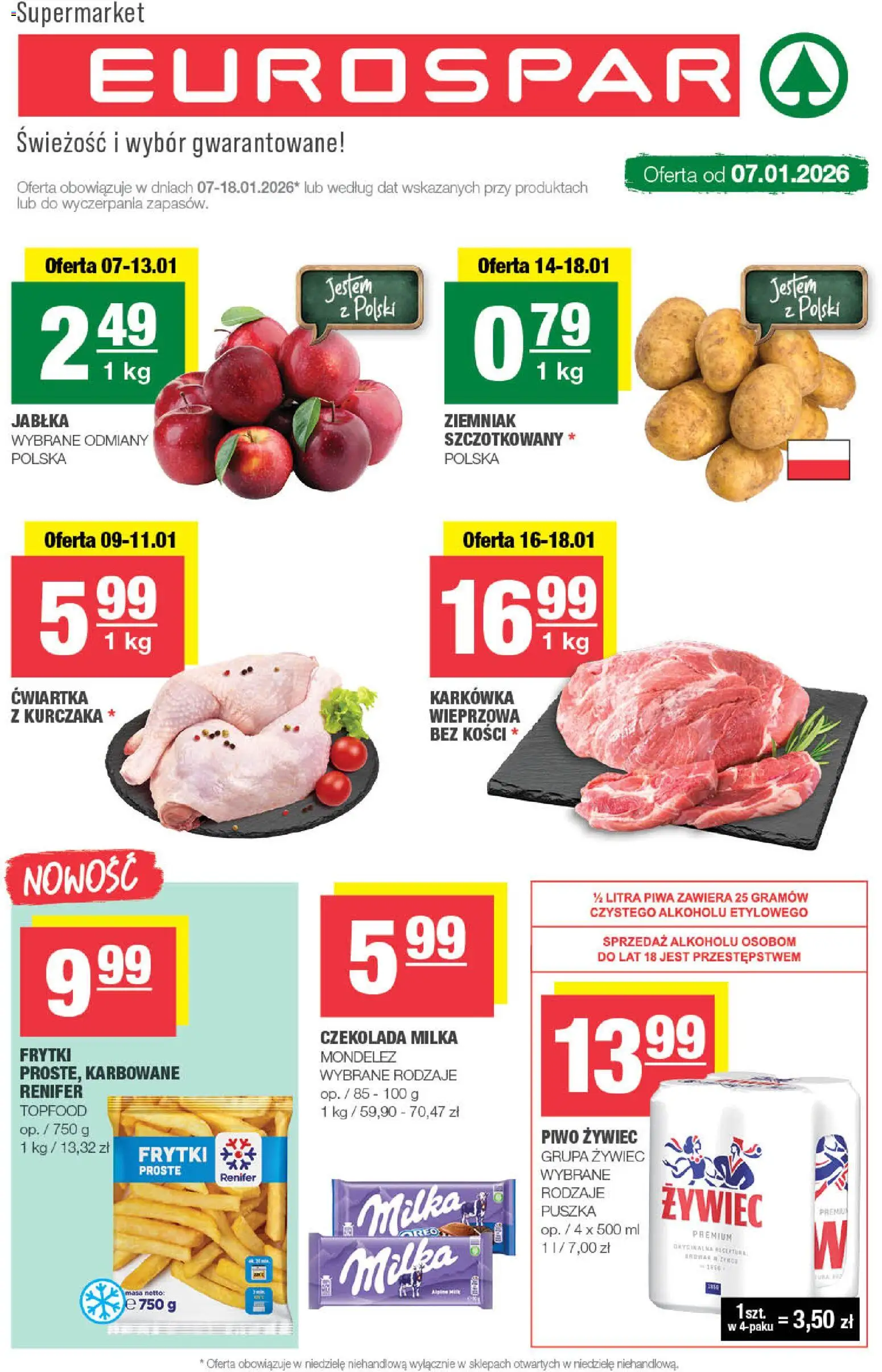 Pogląd gazetki "Eurospar" ze sklepu Spar ważnej od 07.01.2026