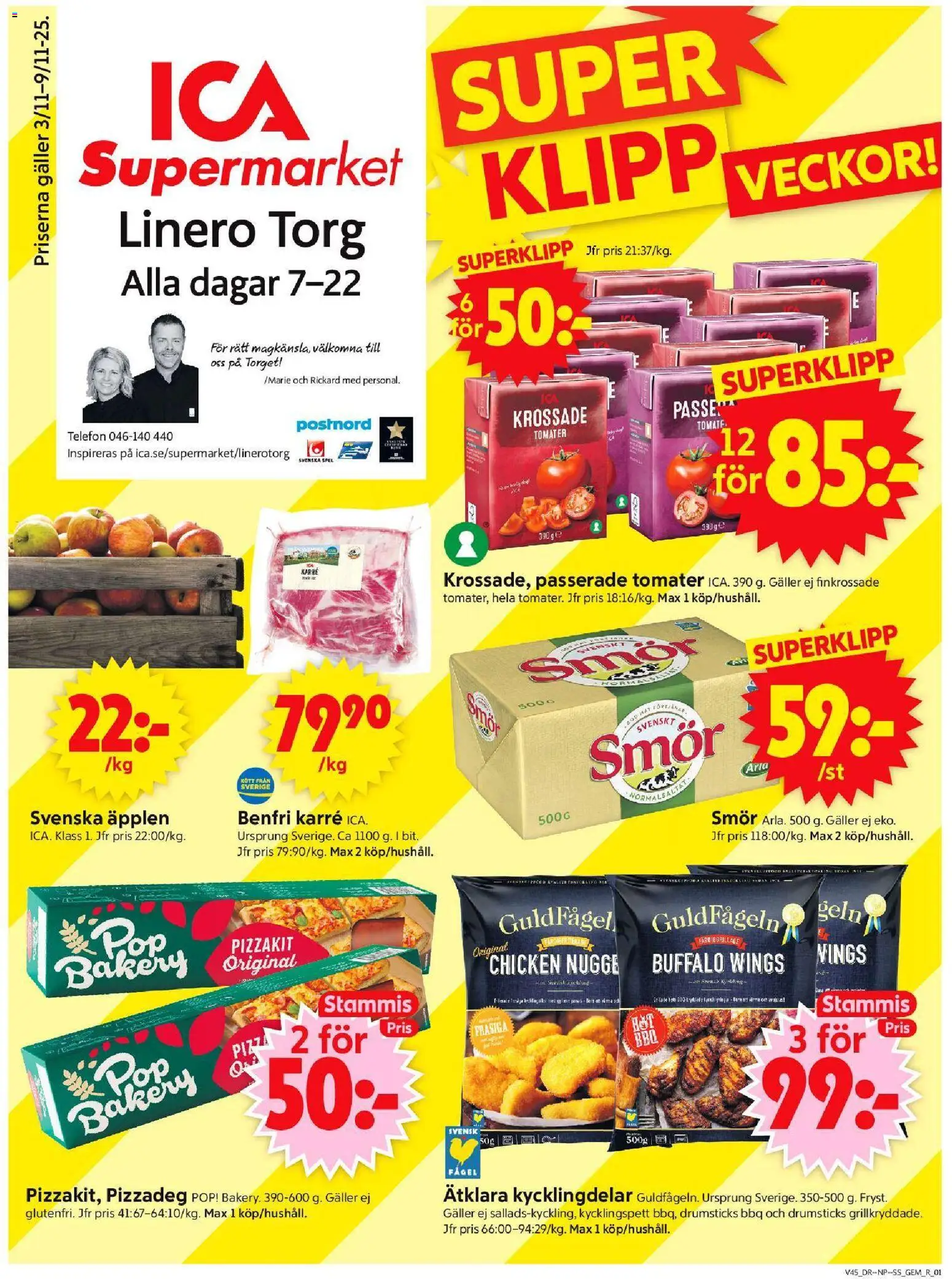 Förhandsgranska reklamblad Lund från butik ICA Supermarket gäller från 03/11/2025