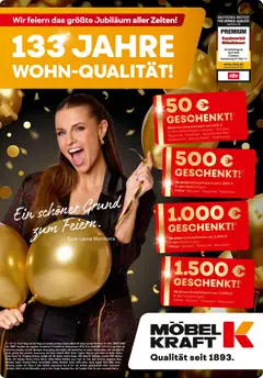 Vorschau von dem Prospekt des Geschäftes Möbel Kraft, gültig ab dem 07.01.2026