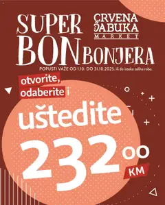 Pregled letka Katalog Super Bonbonjera trgovine Crvena jabuka vrijedi od 2025.10.01