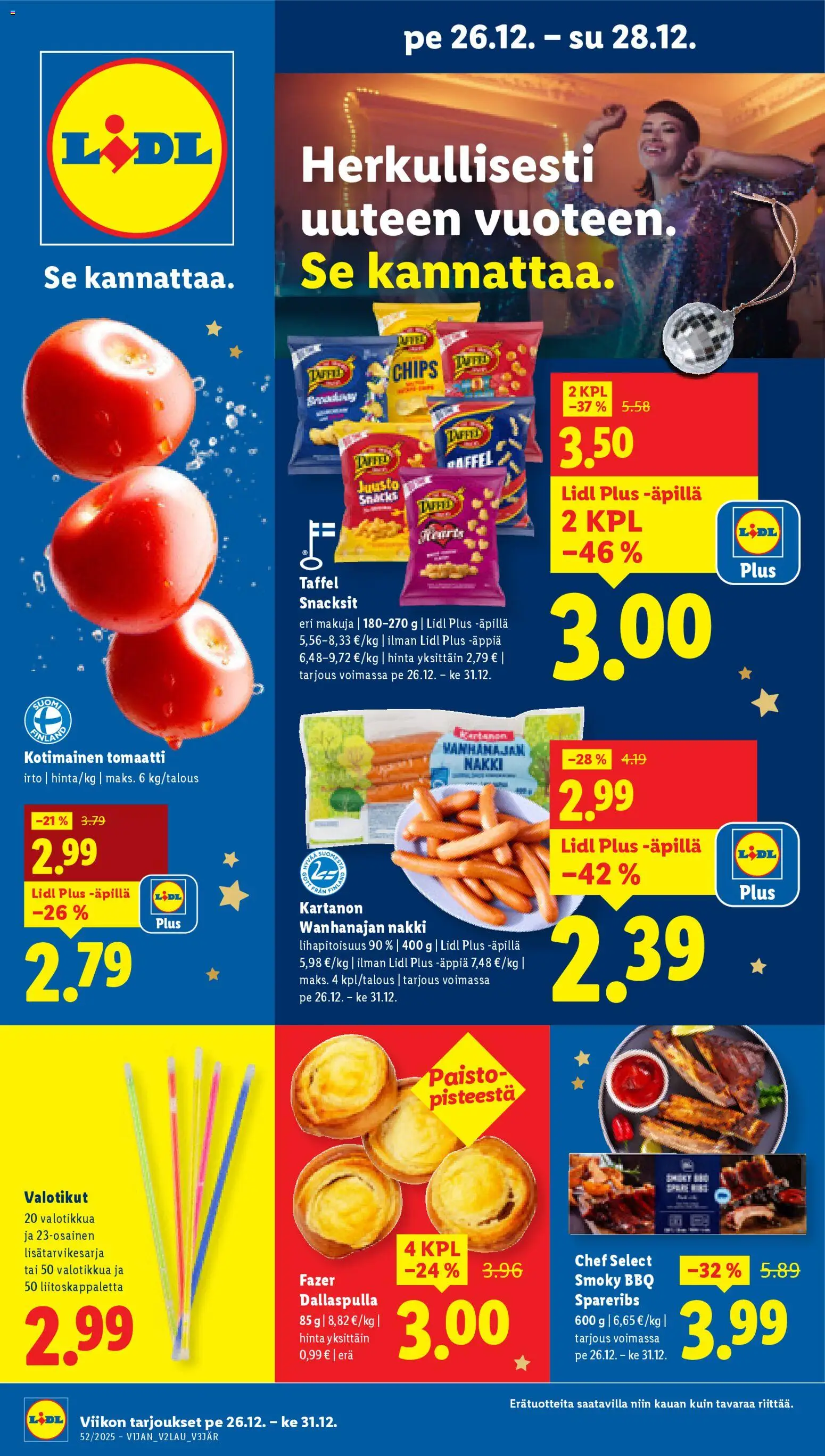 Kaupan Lidl Tarjoukset esikatselu, voimassa 26/12/2025