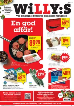 Förhandsgranska reklamblad Willys erbjudanden från butik Willys gäller från 13/04/2026