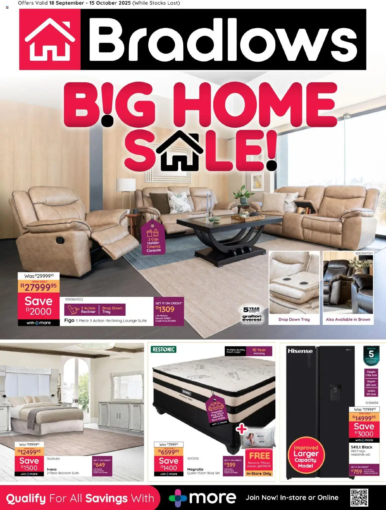Bradlows Specials from 18/09 - 15/10/2025 > Promotions