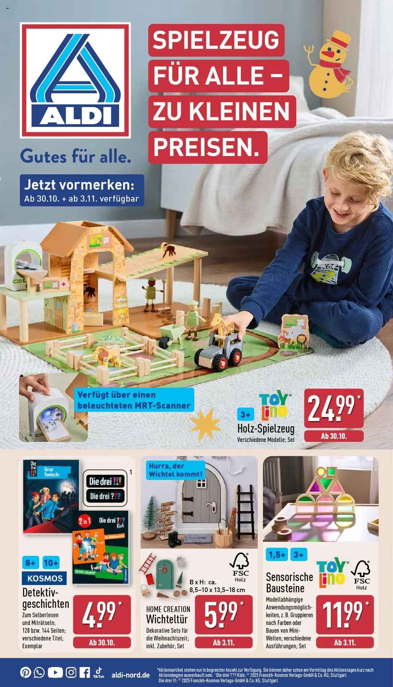 ALDI Prospekt ab 30.10.2025 zum Blättern: Spielzeug