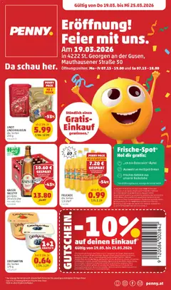 Vorschau der Angebote: Penny Markt Penny Markt Eröffnung in 4222 St. Georgen an der Gusen gültig ab 19.03.2026