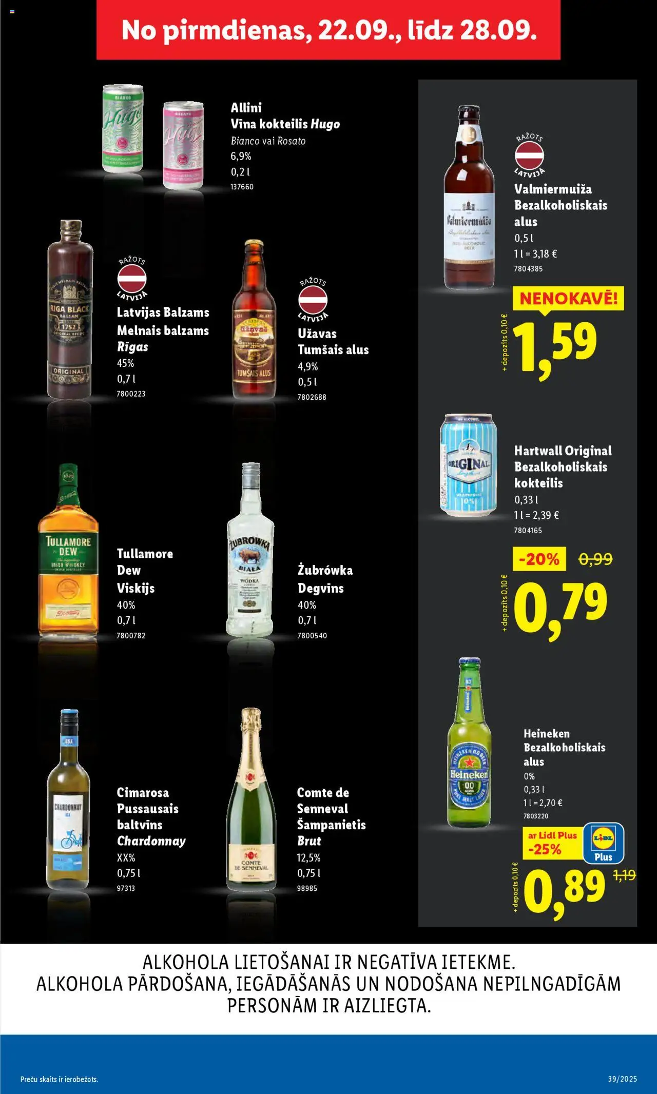 Skatīt Lidl akciju bukletu, derīgs no 2025.09.22