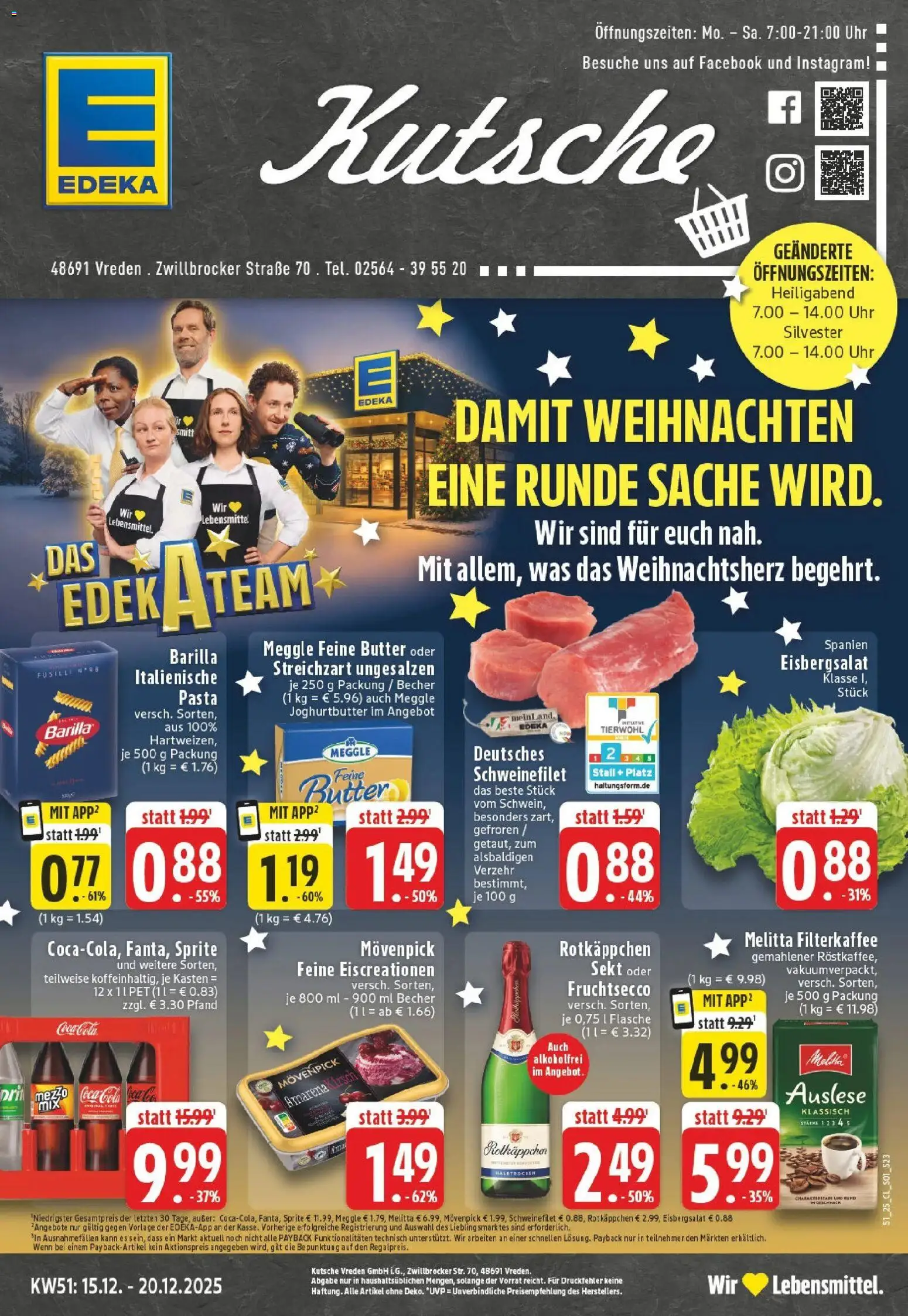 Vorschau von dem Prospekt des Geschäftes Edeka, gültig ab dem 15.12.2025