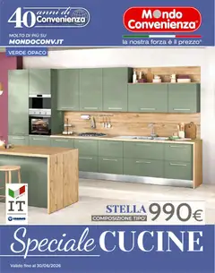 Anteprima dell'opuscolo Mondo Convenienza volantino Cucine dal negozio Mondo Convenienza valido da 01/04/2026
