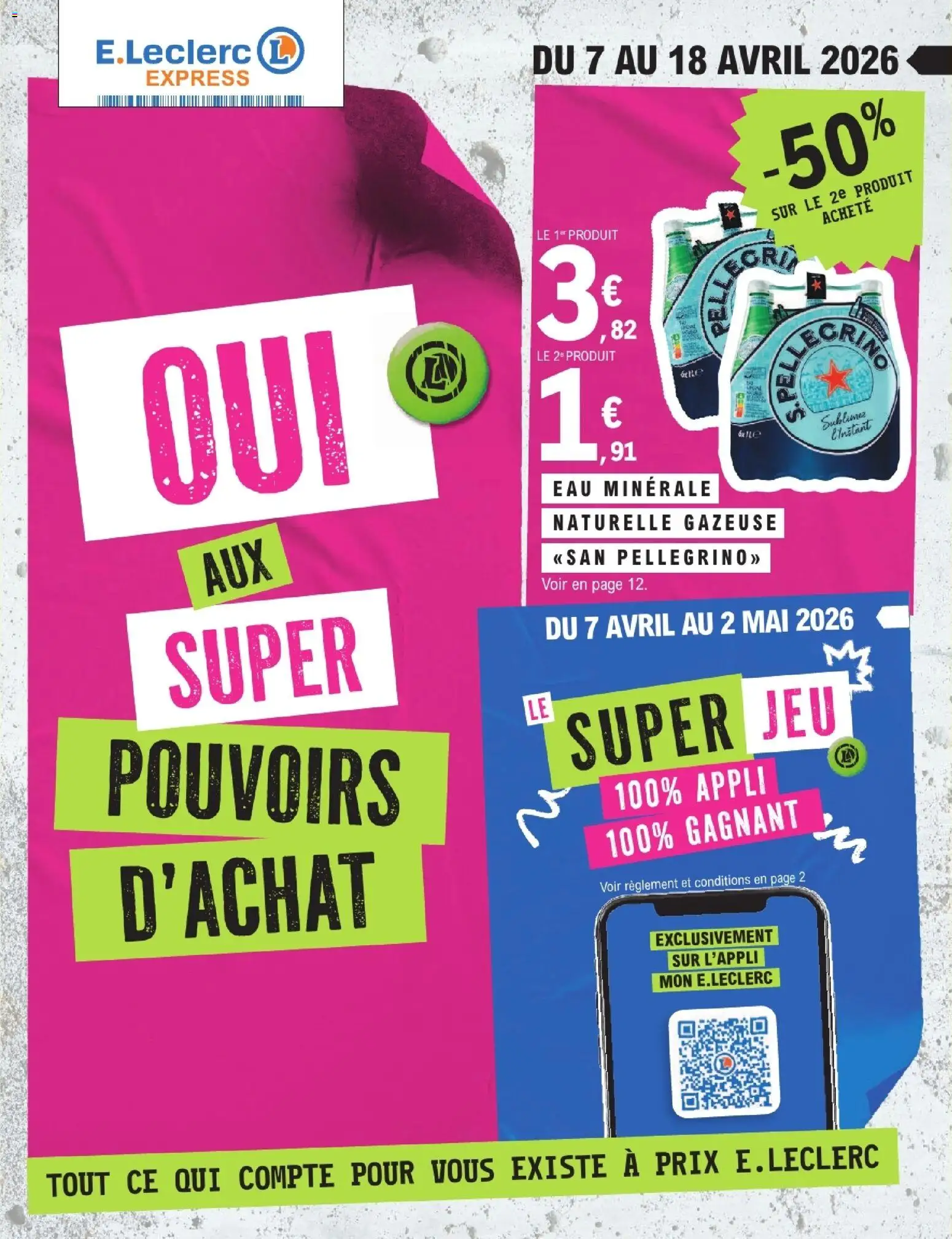 Prévisualisation de E.Leclerc oui aux super du magasin E.Leclerc formulaire valide 07/04/2026