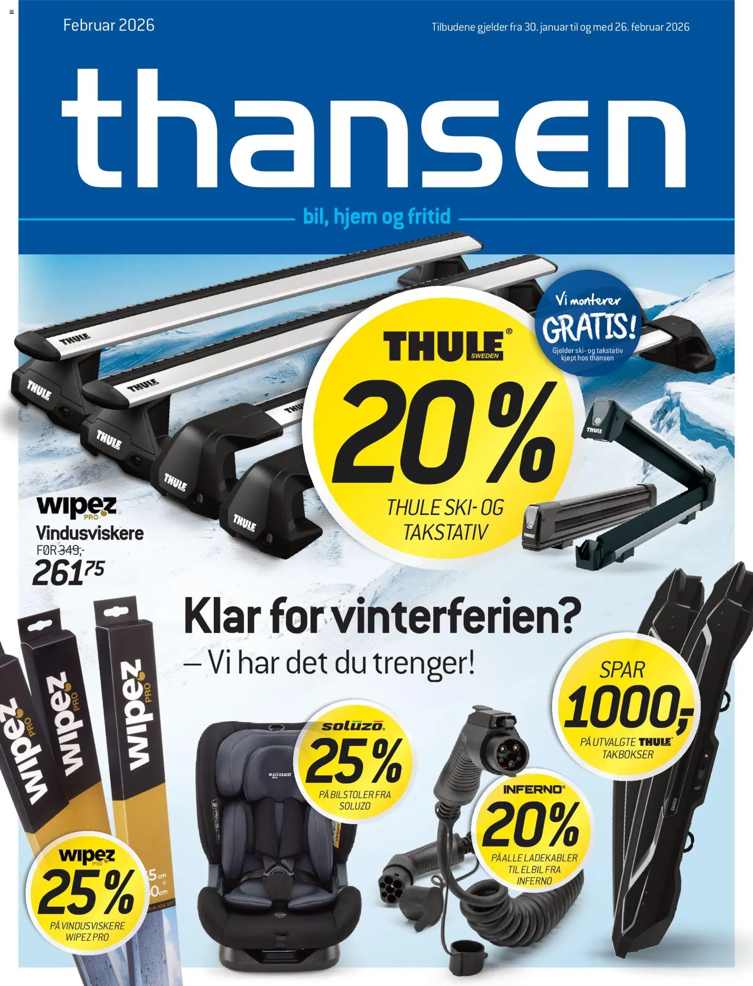 Forhåndsvis Kundeavis fra butikk THANSEN gyldig fra 30/01/2026