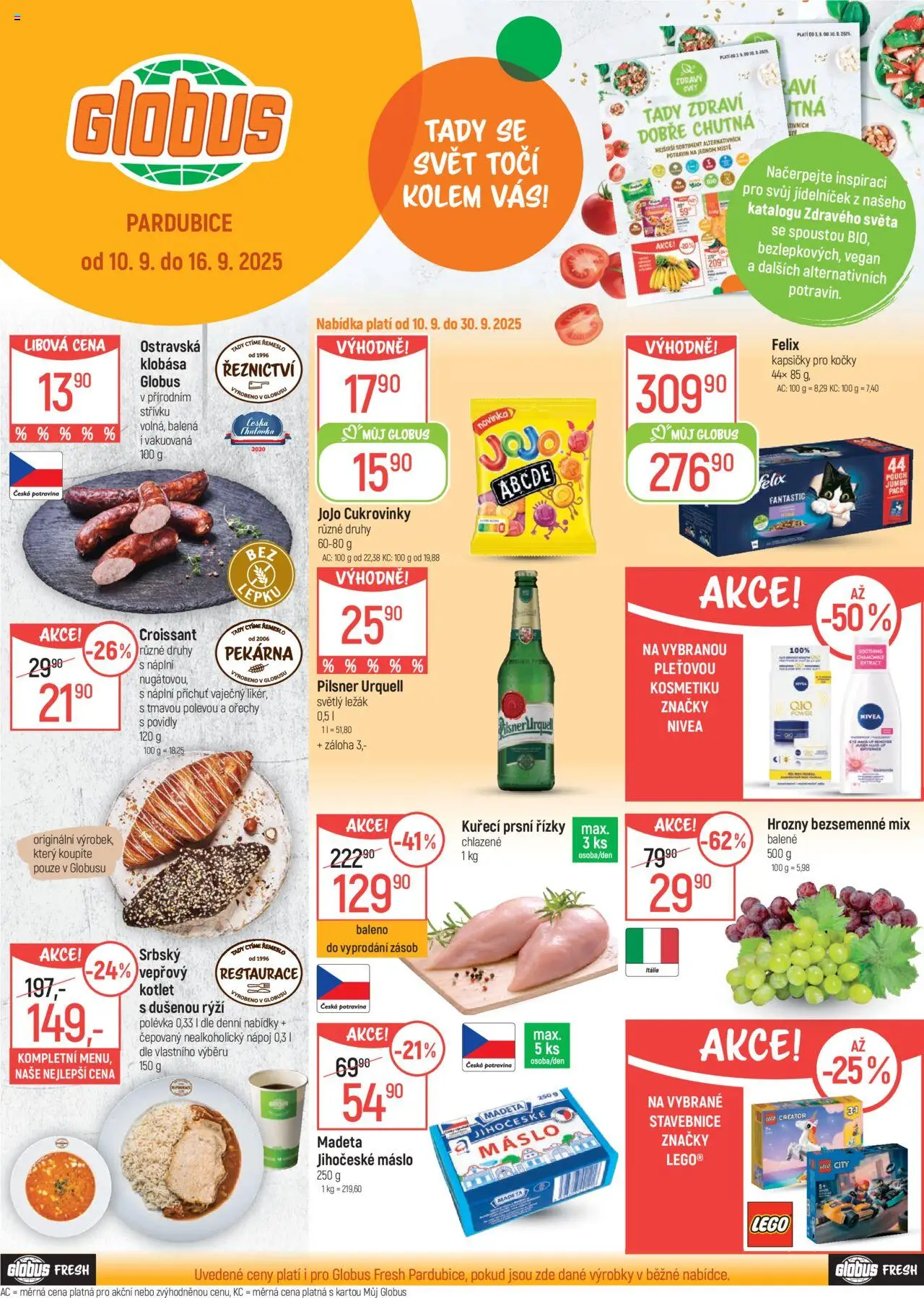  Globus leták od 10.09.2025 >> Akční nabídka "Pardubice"