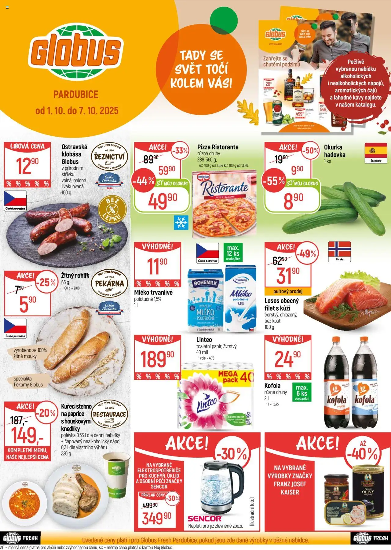  Globus leták od 01.10.2025 >> Akční nabídka "Pardubice"