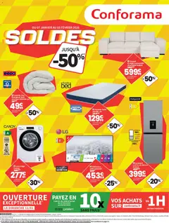 Prévisualisation de Soldes du magasin Conforama formulaire valide 07/01/2026