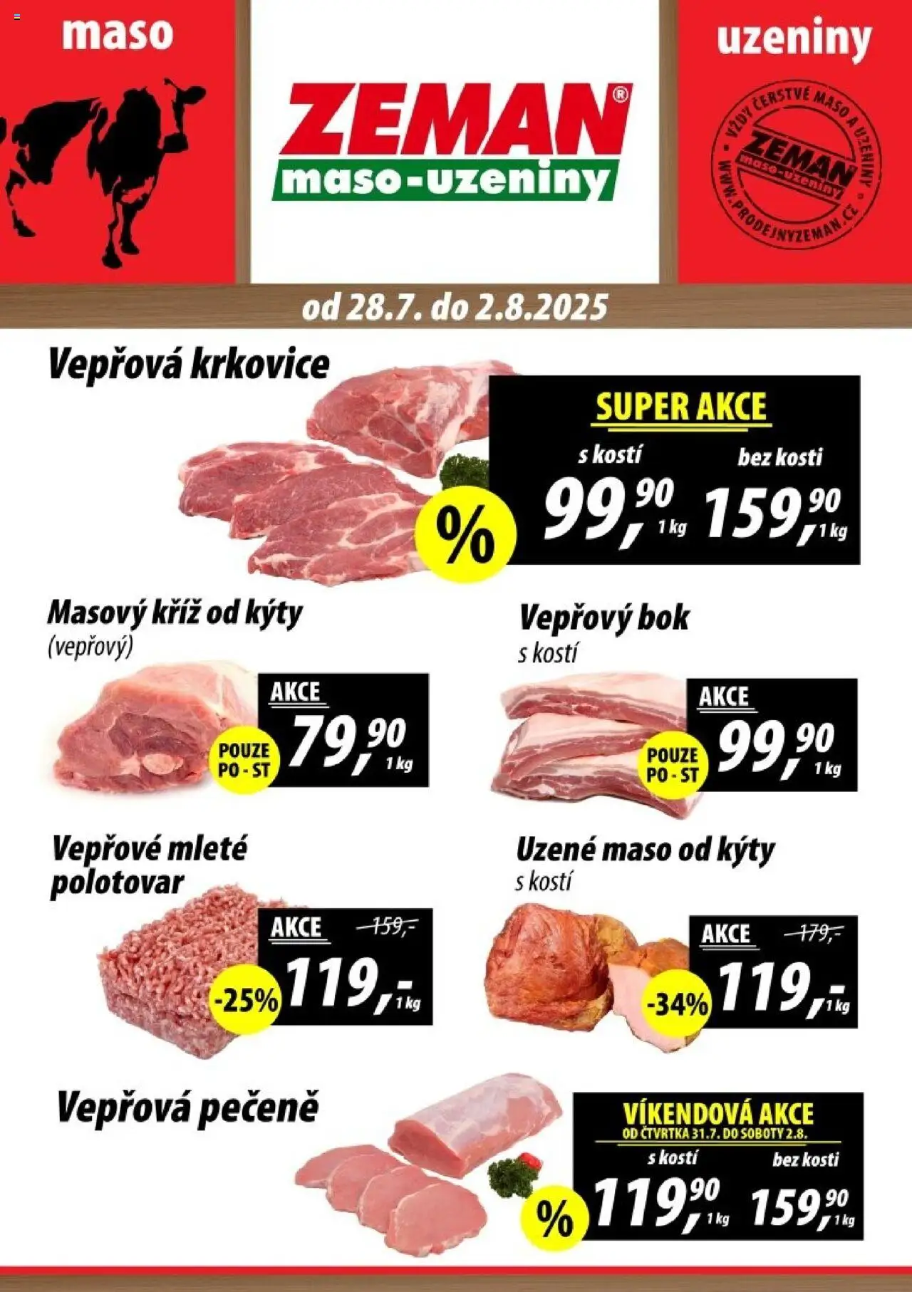  Prodejny Zeman Leták - Dačice (28.07.2025 - 02.08.2025)