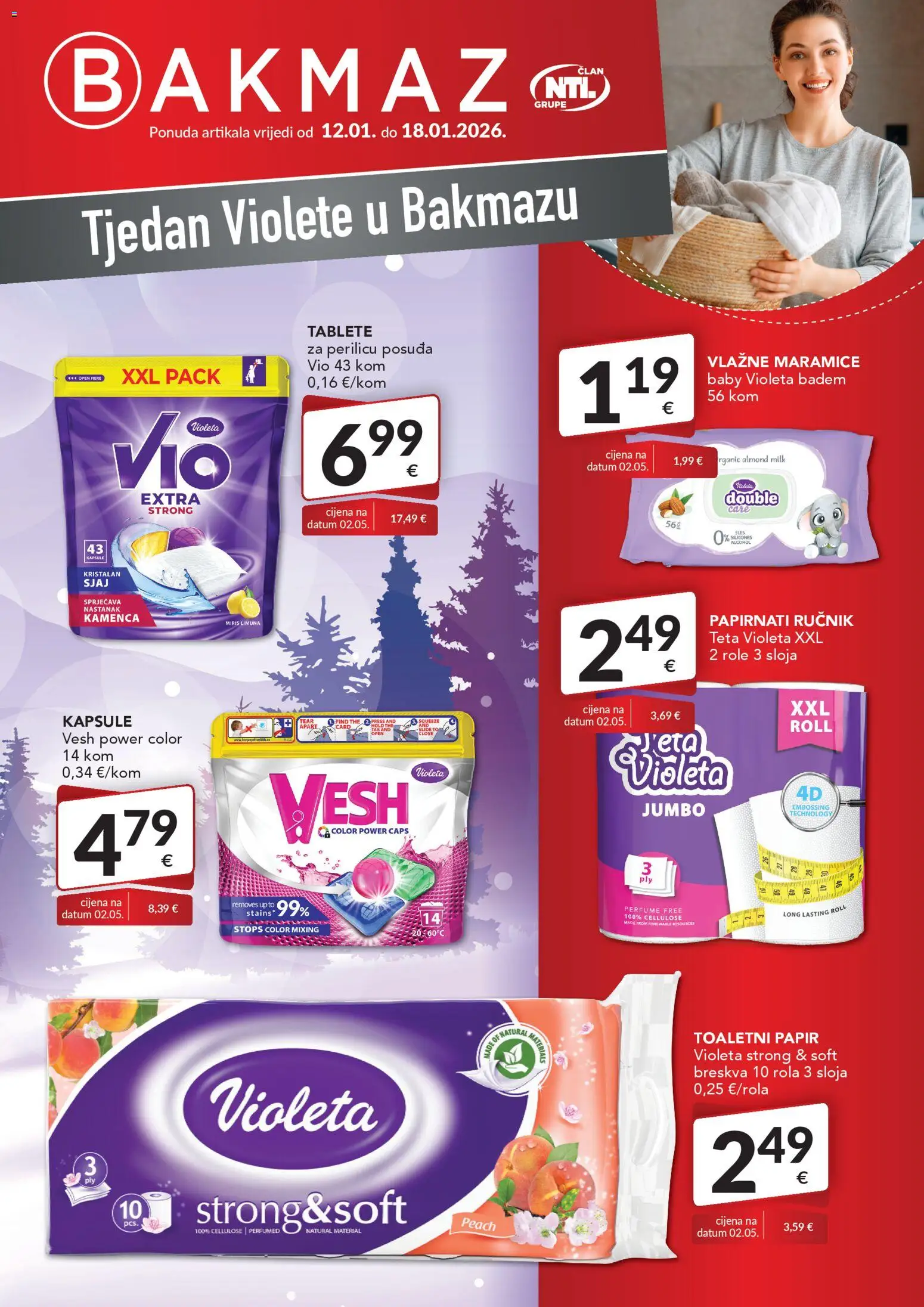 Pregled letka Katalog trgovine Bakmaz vrijedi od 12.01.2026