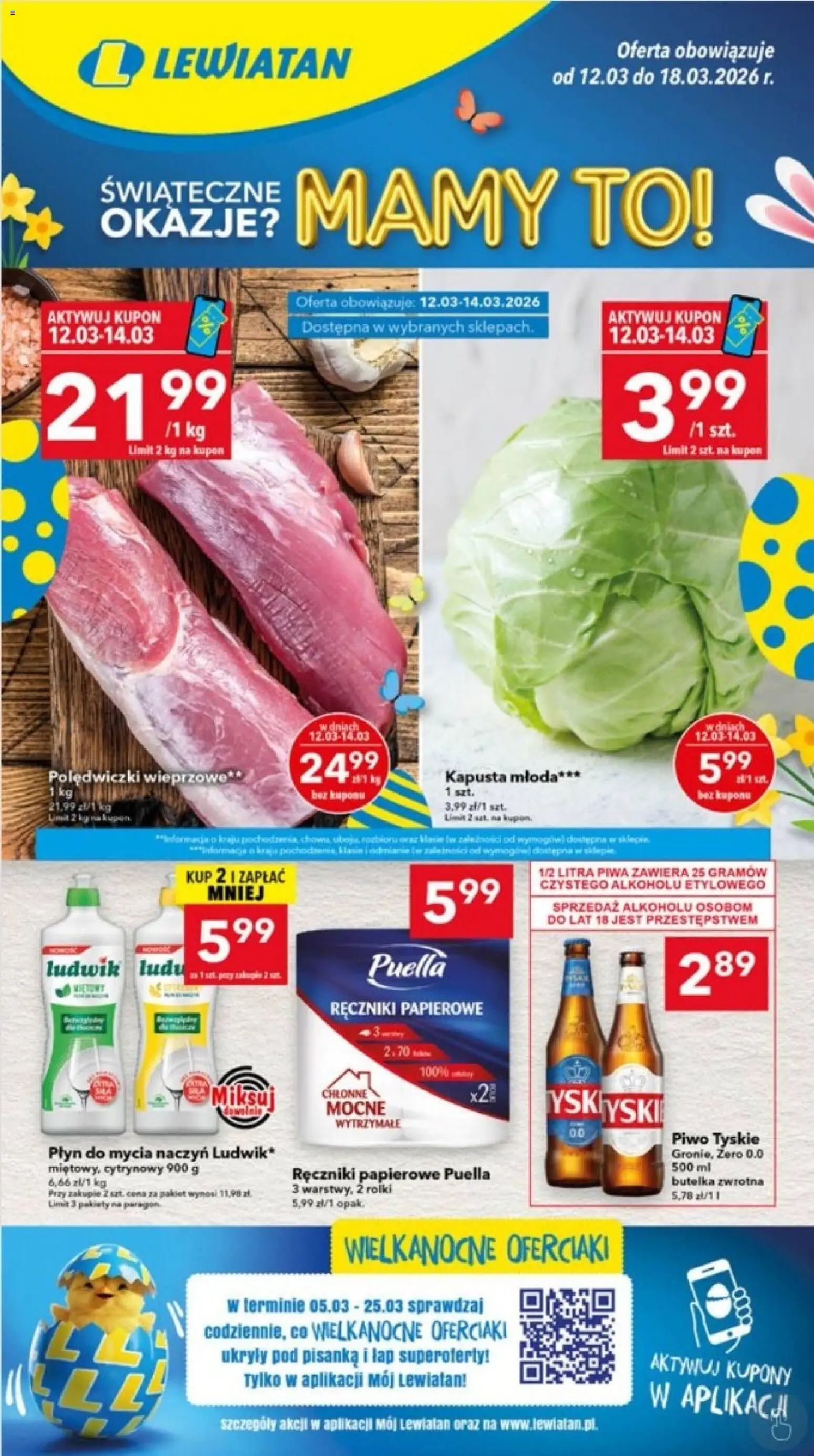 Pogląd gazetki "Lewiatan gazetka - Ostrów Wielkopolski" ze sklepu Lewiatan ważnej od 12.03.2026