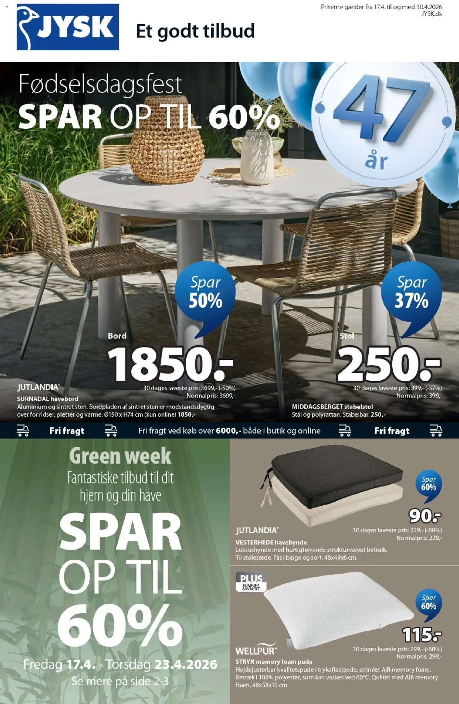 Eksempel på tilbudsavis JYSK - Tilbudsavis fra butik JYSK gyldig fra 17/04/2026