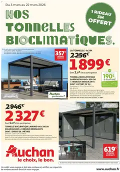 Prévisualisation de Auchan - Nos tonnelles bioclimatiques du magasin Auchan formulaire valide 03/03/2026