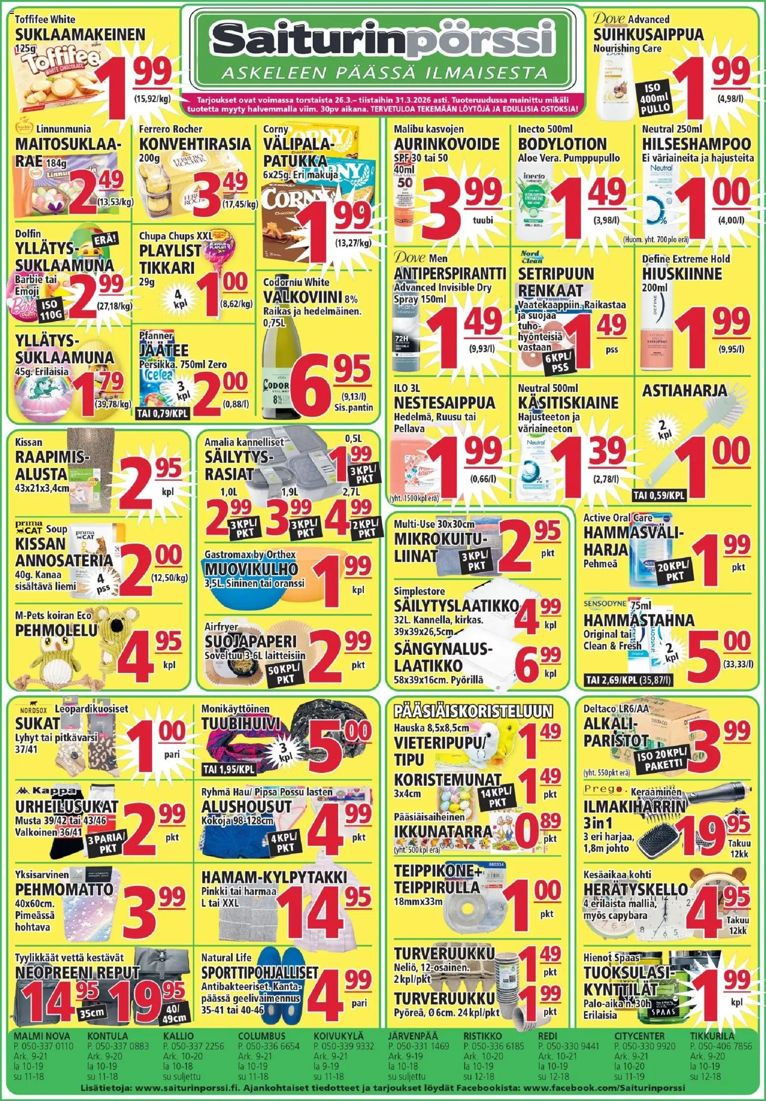 Kaupan Saiturinpörssi Saiturinpörssi tarjoukset esikatselu, voimassa 26/03/2026