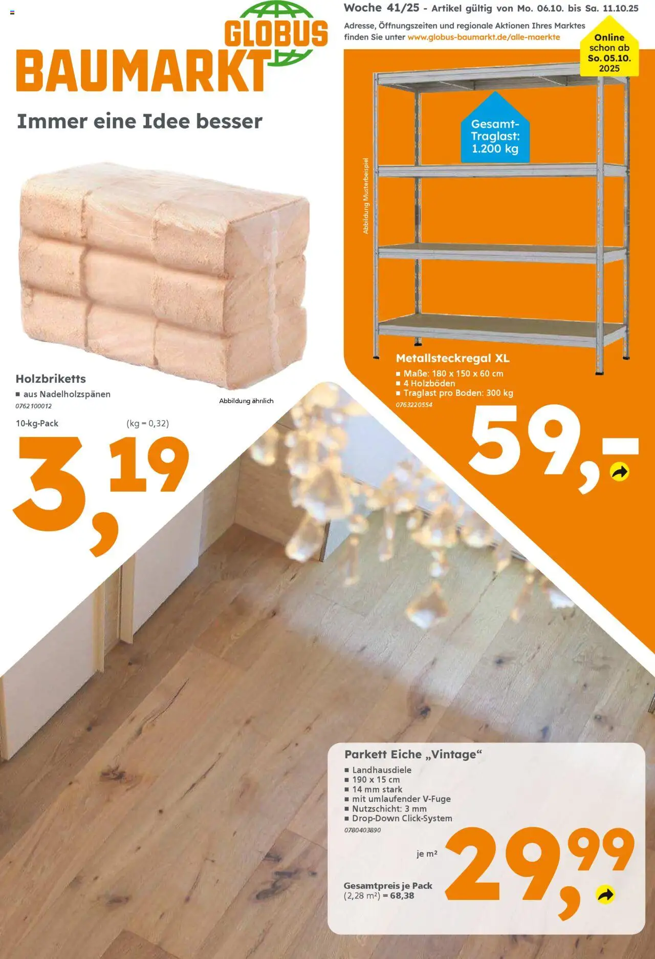 Globus Baumarkt Prospekt Dietzenbach (vom 06.10.2025 - 11.10.2025)