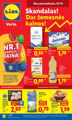 LIDL parduotuvės leidinio LIDL leidinys galiojančio nuo 2026.03.16 peržiūra