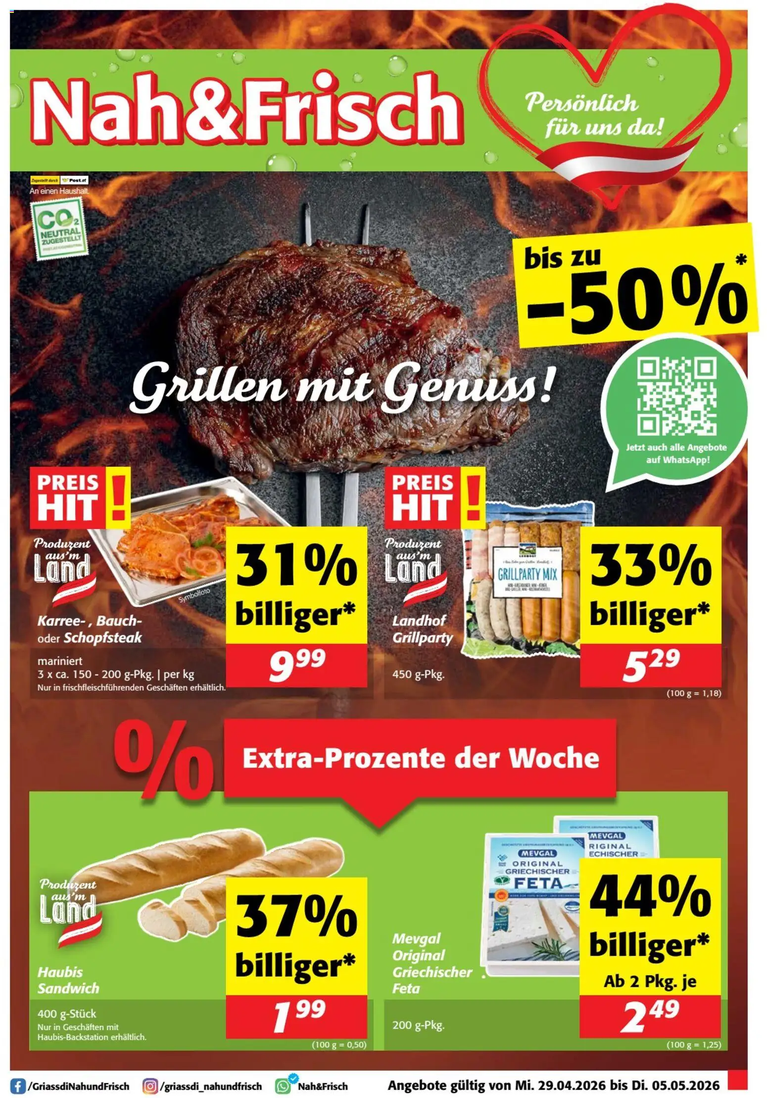 Vorschau der Angebote: Nah und Frisch Nah und Frisch Flugblatt gültig ab 29.04.2026