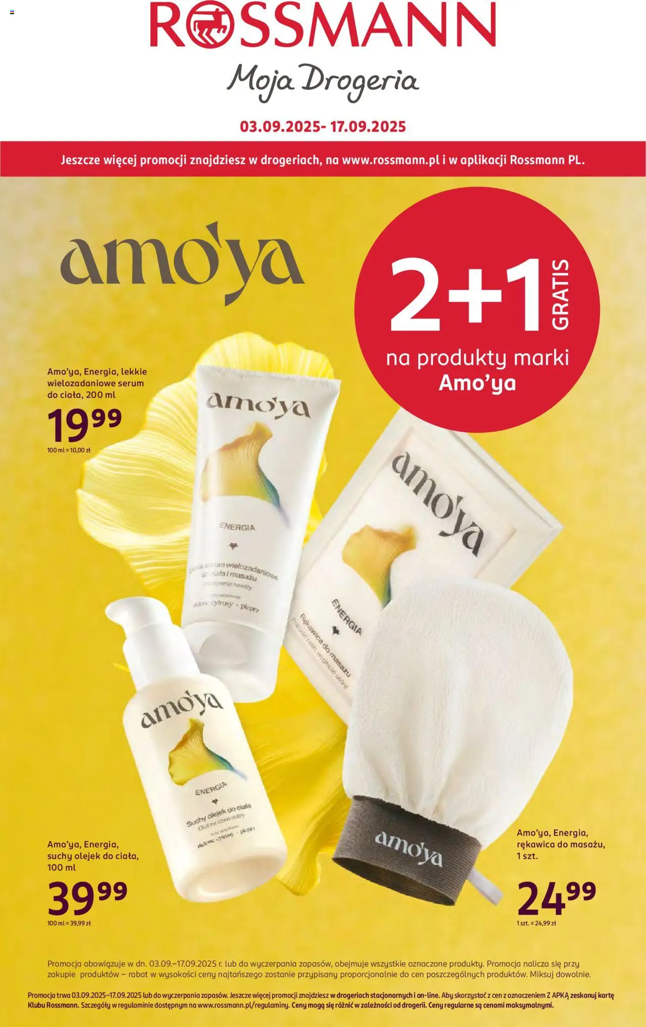 Rossmann gazetka 03.09.2025 - Drogeria online, promocje - Numer strony 1
