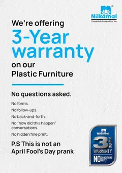 Preview of leaflet Nilkamal Catalogue from store Nilkamal is valid from 09/04/2026