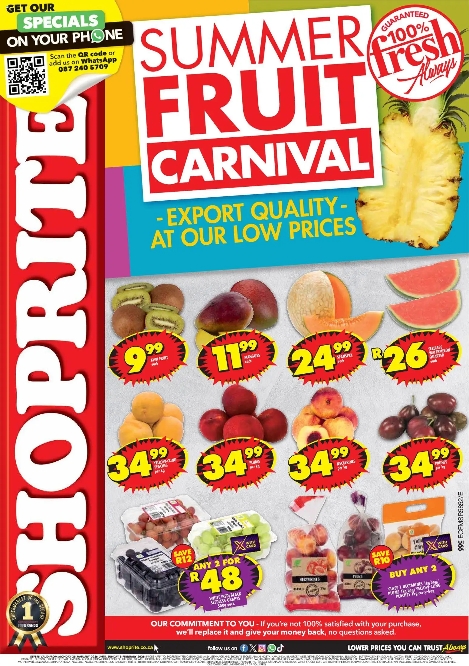 Preview of Shoprite flyer valid from 26/01/2026