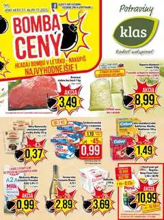 Náhľad Klas letáku platného od 03.11.2025