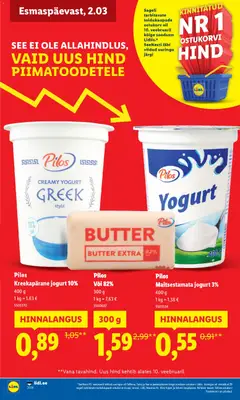 Lidl kliendilehe eelvaade alates 02.03.2026