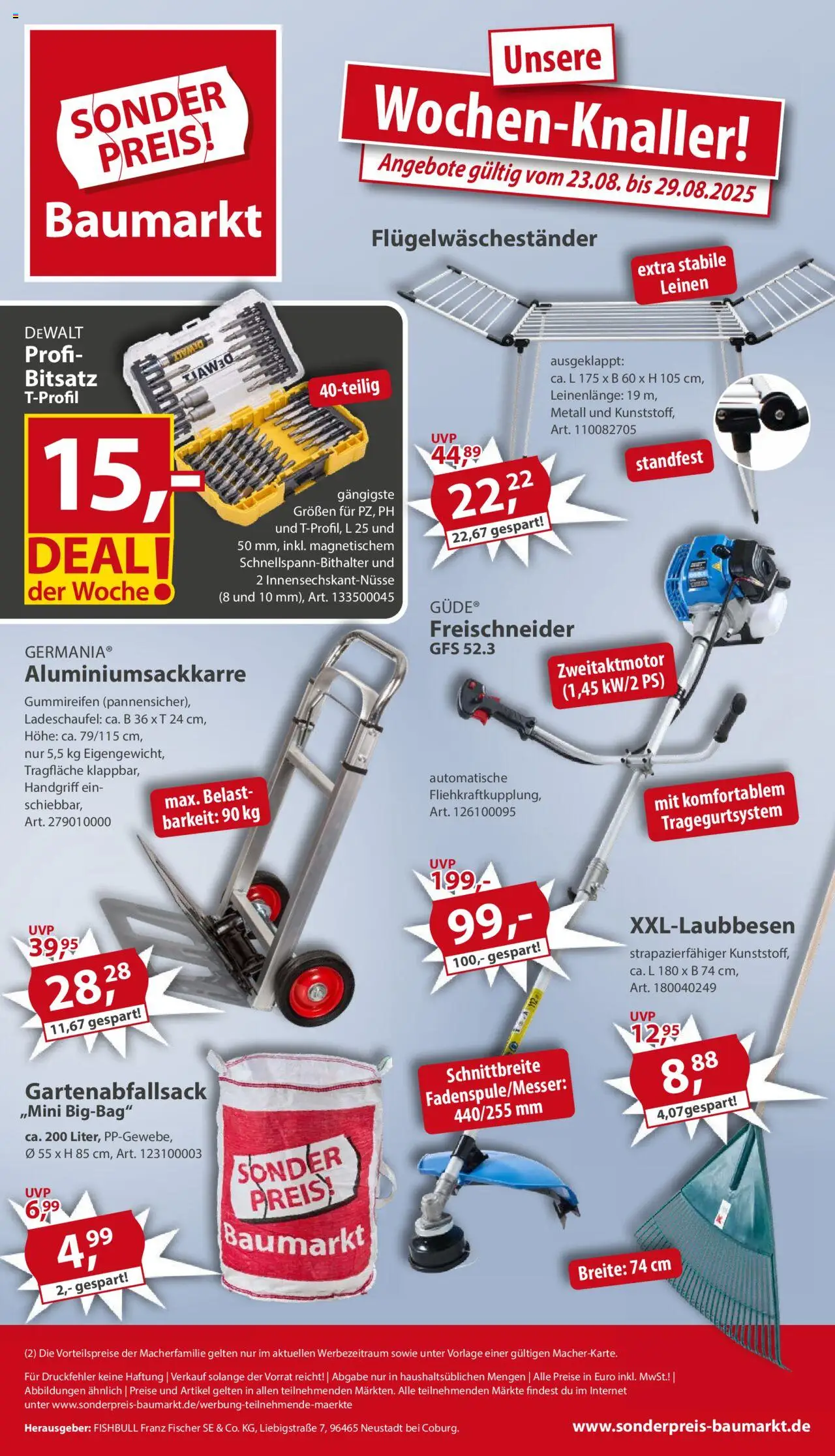 Sonderpreis Baumarkt Prospekt (vom 23.08.2025 - 29.08.2025)