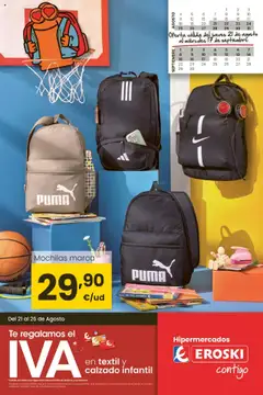 Vista previa del folleto de la tienda Eroski válido desde el 21/08/2025 