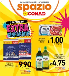 Anteprima dell'opuscolo Volantino Extra Risparmio dal negozio Spazio Conad valido da 07/10/2025