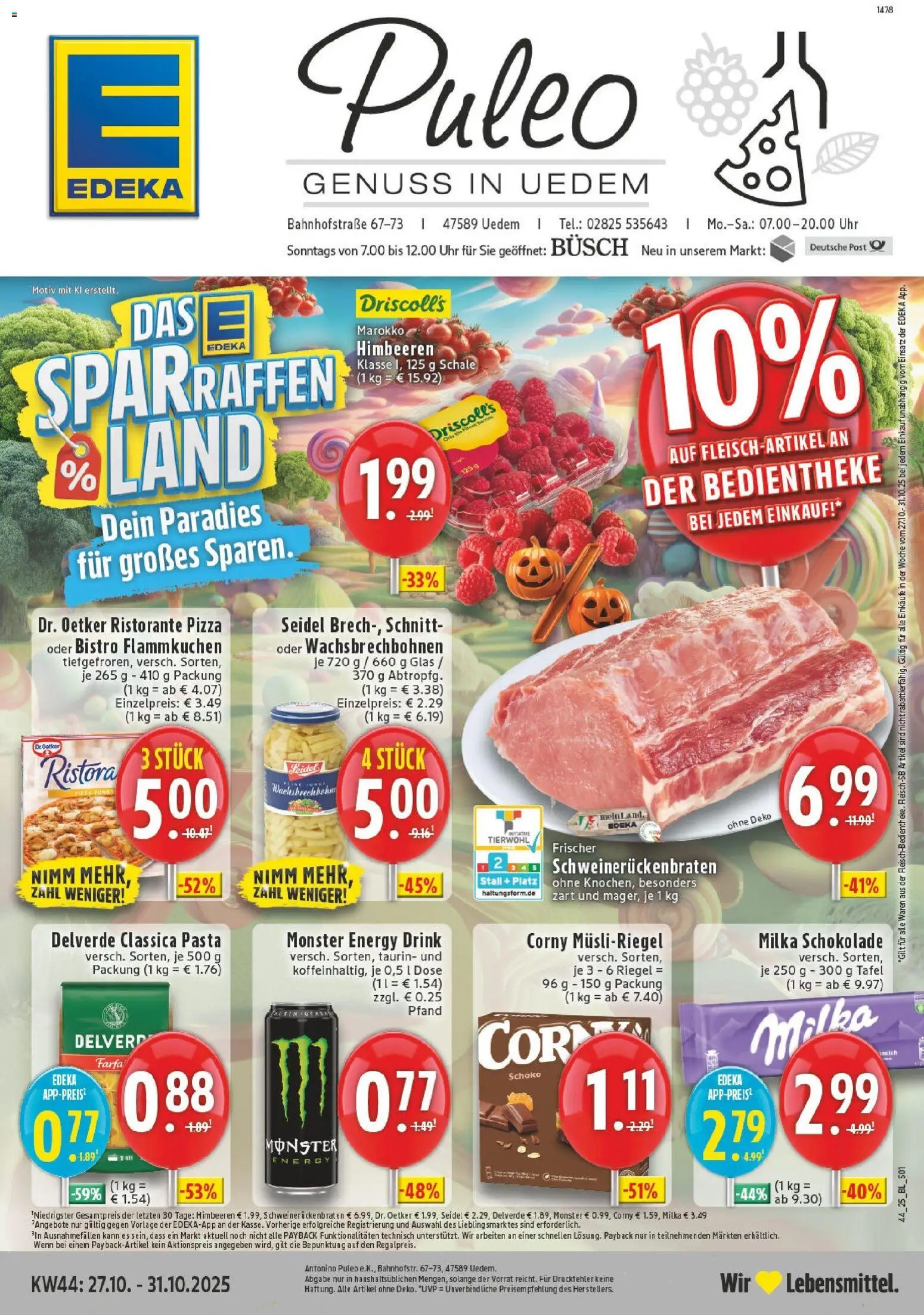 EDEKA Prospekt ab 26.10.2025 - Prospekt Uedem Online