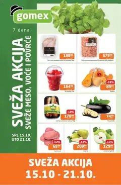 Pregled Gomex kataloga - važi od 15.10.2025