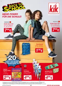 Vorschau von dem Prospekt des Geschäftes Kik, gültig ab dem 04.08.2025