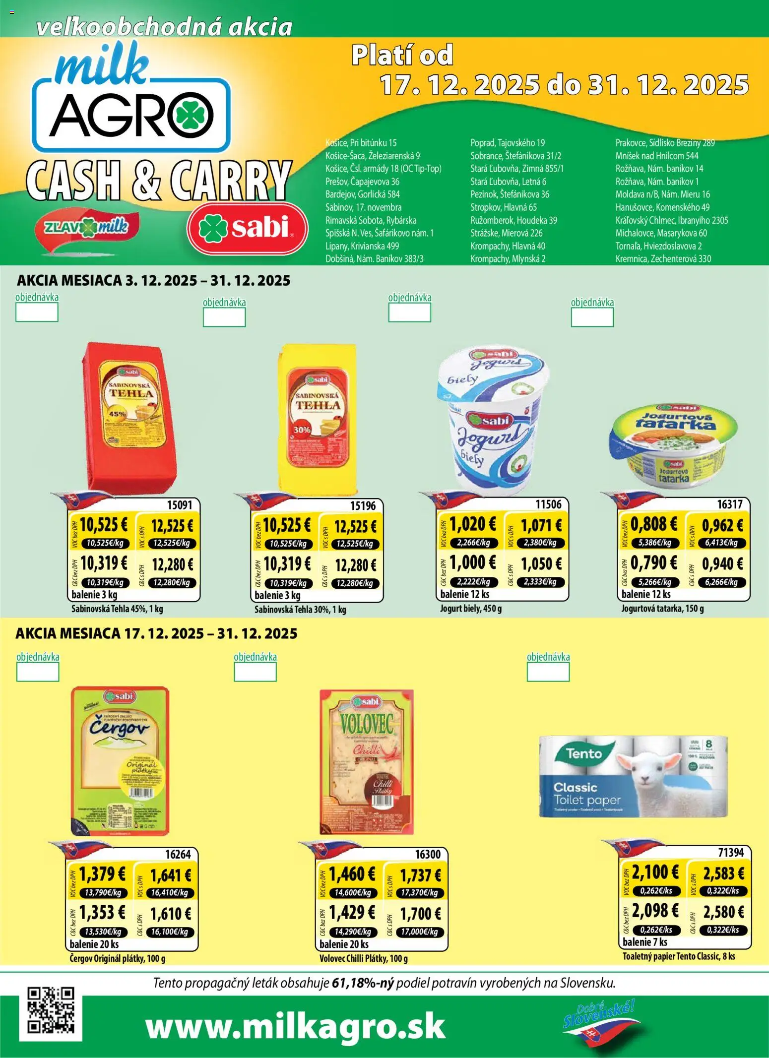 Náhľad Milk Agro letáku platného od 17.12.2025