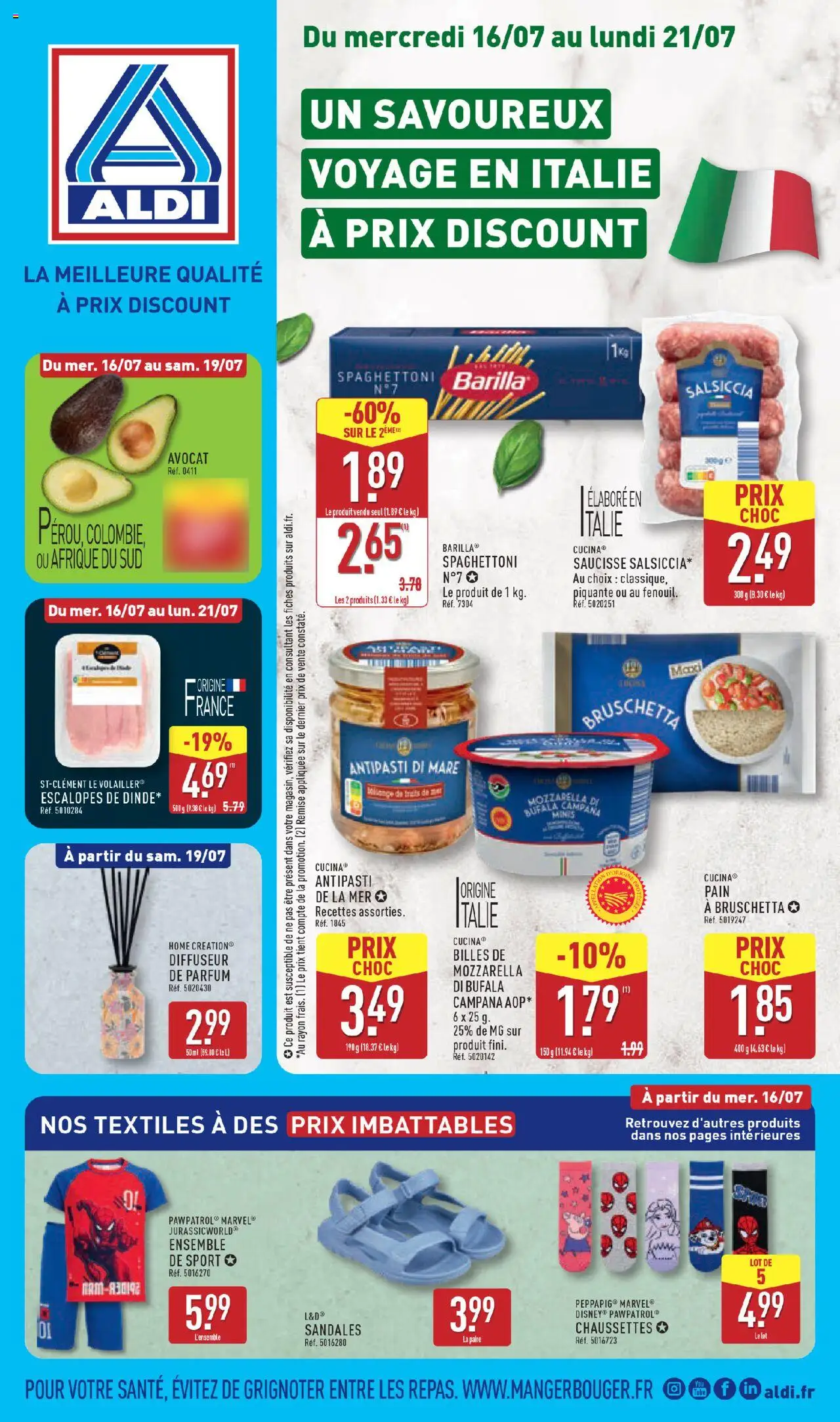 Catalogue de la semaine 29 de la boutique Aldi valable du 16/07/2025 - Page numéro 1