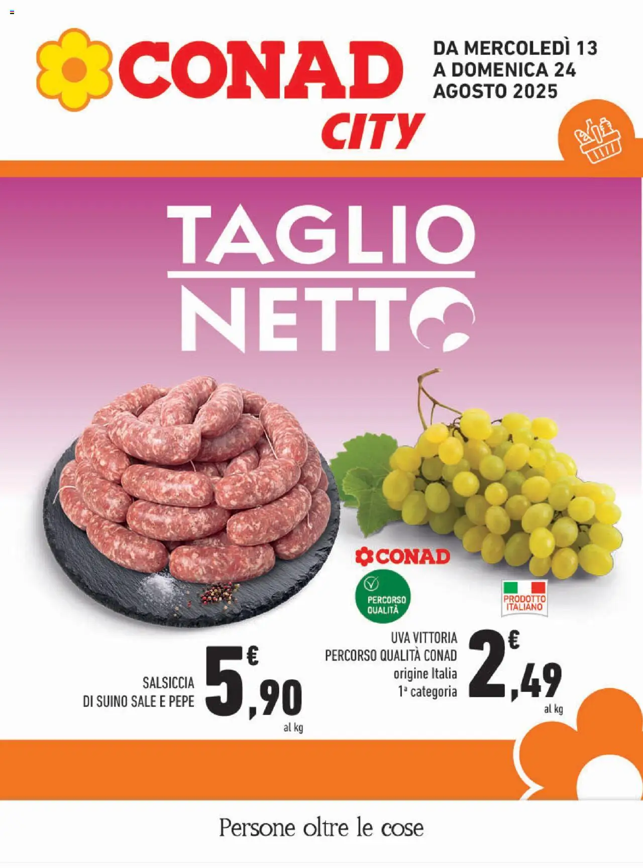 Volantino Conad valido da 13/08/2025 numero di pagina 1