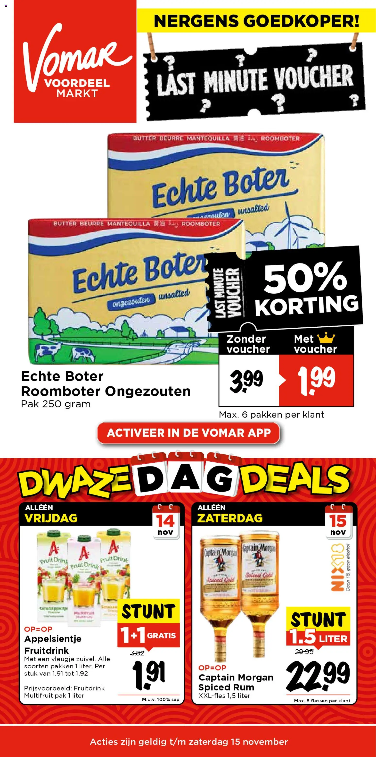 Voorbeeld van Weekendfolder week 46 van winkel Vomar geldig vanaf 13-11-2025