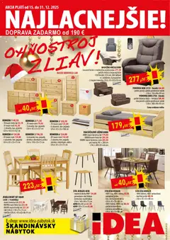 Náhľad IDEA nábytok letáku platného od 15.12.2025