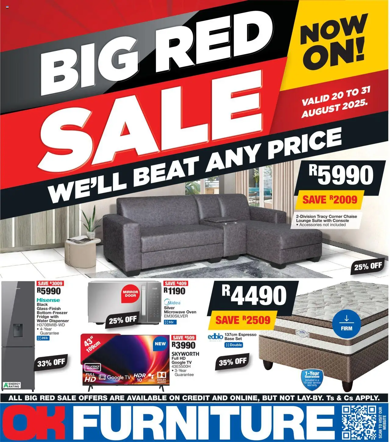 OK Furniture Catalogue from 20/08 - 31/08/2025 > Promotions