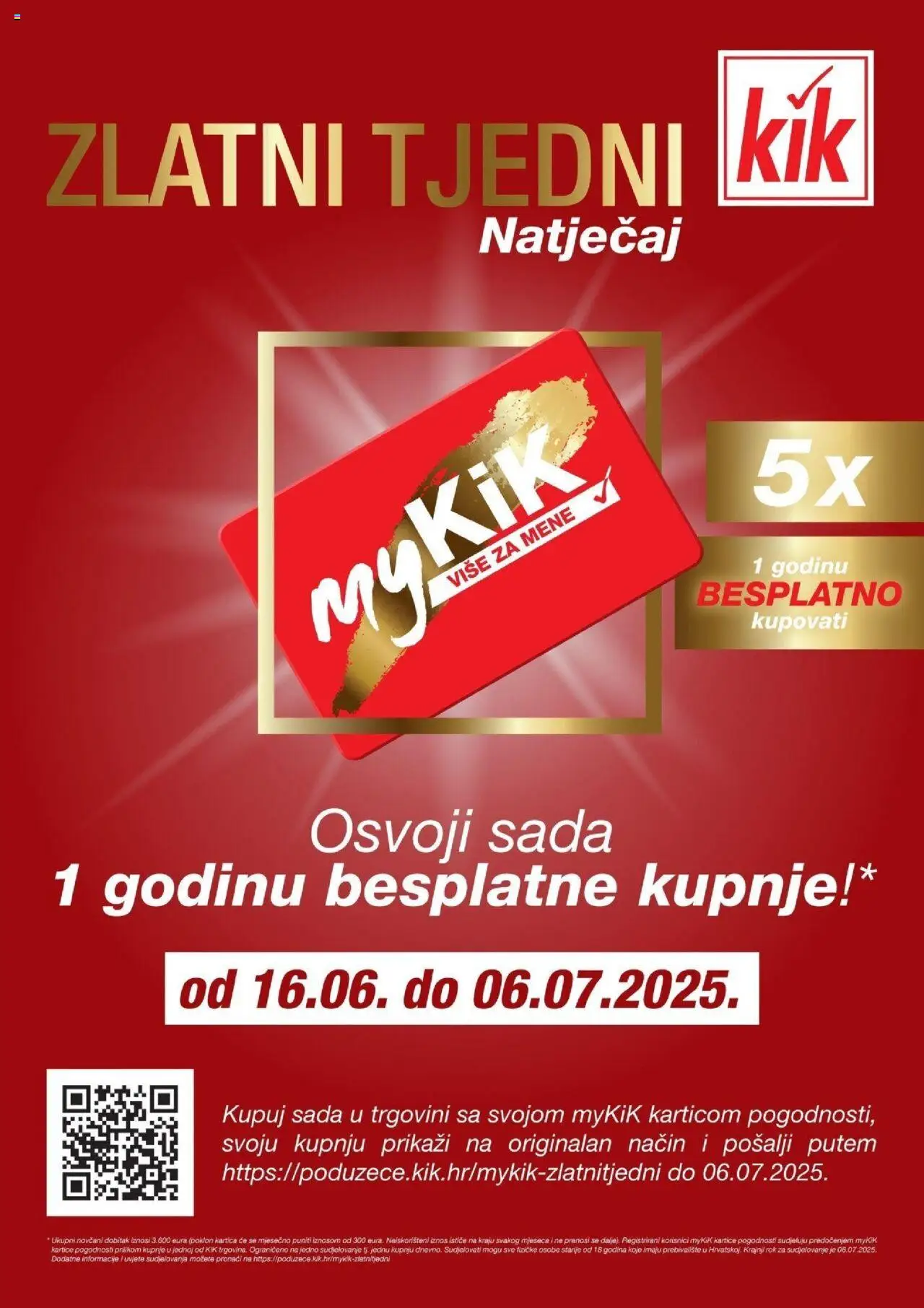 Kik aktualni KiK katalog do 06.07.2025 vrijedi od 15.06.2025 - tjedna akcija broj stranice 1
