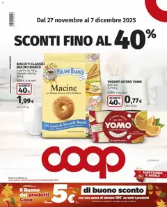 Anteprima dell'opuscolo Volantino Nova Milanese dal negozio COOP valido da 27/11/2025