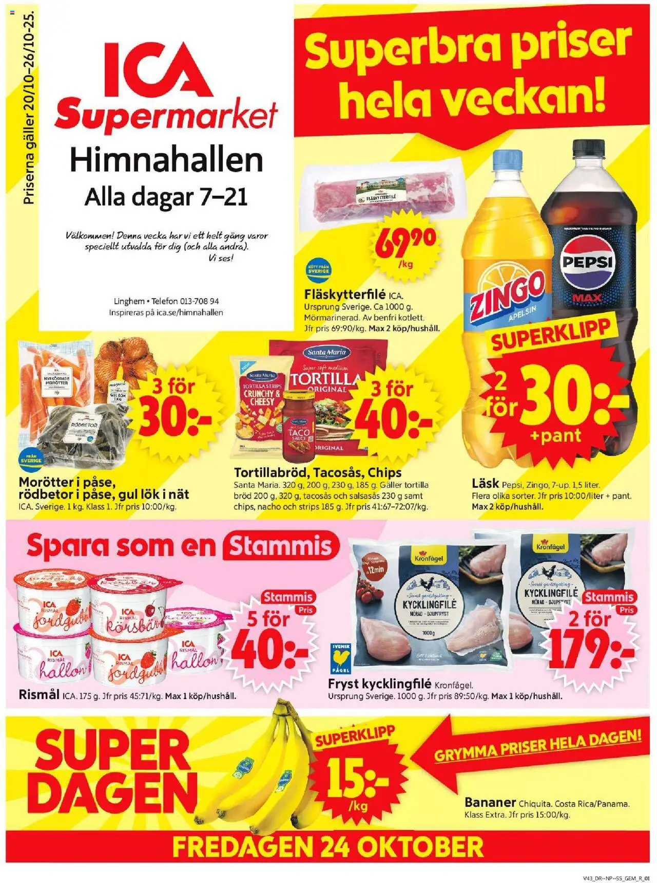 Linghem är giltig 20/10 2025 > Veckans Erbjudanden gäller från 20/10/2025 till 26/10/2025 sidnummer 1