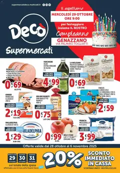 Anteprima dell'opuscolo Volantino Supermercati - Genazzano dal negozio Decò valido da 28/10/2025