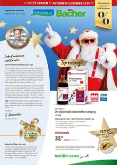 Vorschau von dem Prospekt des Geschäftes Reformhaus Bacher, gültig ab dem 01.12.2025